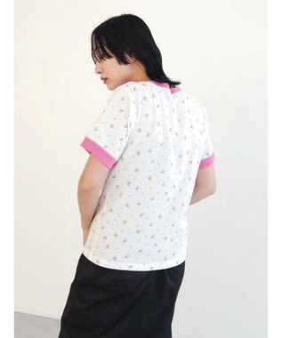 Green Parks アリス／小花ワッペンＴＥＥ Red