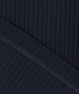 自由区 L 【ドラマ「明日はもっと いい日になる」着用】ソフトリブ Tシャツ ネイビー