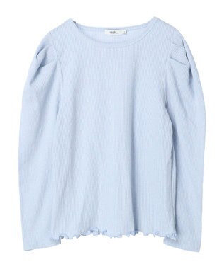 earth music&ecology パフスリーブクレープリブインナー Sax