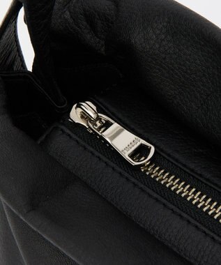 russet レザーショルダーバッグ(CE-1628) Black