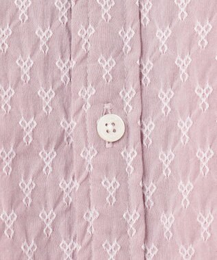 JOSEPH HOMME シガーカッタージャガード　ウイングカラー半袖シャツ ピンク系