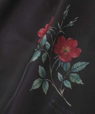 Green Parks ・ＳＵＧＡＲ　ＳＰＯＯＮ　フラワーｐｔシアーフレアスカート Black