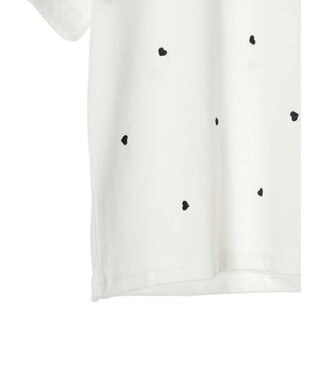 Green Parks ・Ｄｏｕｂｌｅ　Ｆｌａｇｓ　ハート刺繍ＴＥＥ Off White