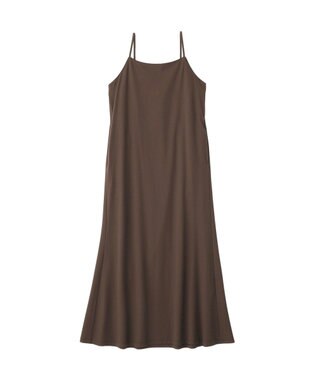 YECCA VECCA 【2点SET】シアーシャツ×Aラインキャミワンピース Terracotta