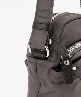 Y'SACCS ポリエステルツイル ポシェット ダークグレー