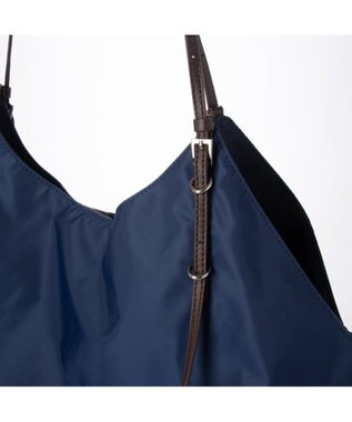 UNBILLION カシュカシュ cachecache / 撥水ナイロンベルト結びソフトショルダー ネイビーミックス