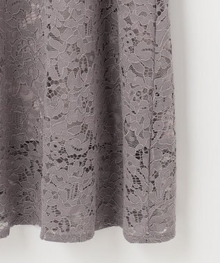 ANY SIS 【洗える】総レース ワンピース ネイビー