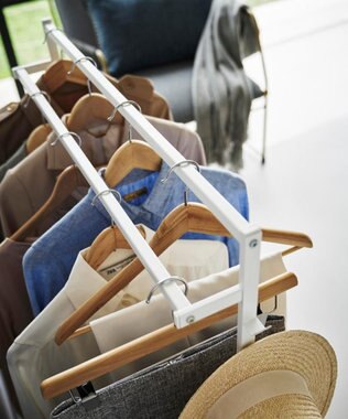 tower 収納力アップハンガーラック タワー 2段 ホワイト ホワイト