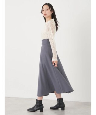 earth music&ecology ポコポコレースブラウス Ivory