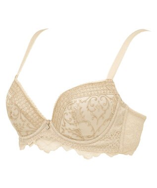 BRADELIS New York 【BRADELIS New York ブラデリス】ジャクリーンステップ3ブラ24A1 育乳補整 補正 ブラジャー 下着 幅狭ワイヤーでバストを整える シャンパンベージュ
