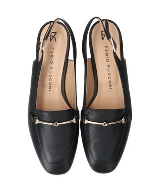 INTER-CHAUSSURES 【FABIO RUSCONI】ビットモカバックバンドパンプス ブラック