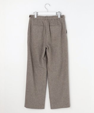 J.PRESS LADIES シルクネップツイード スレート パンツ モカ系