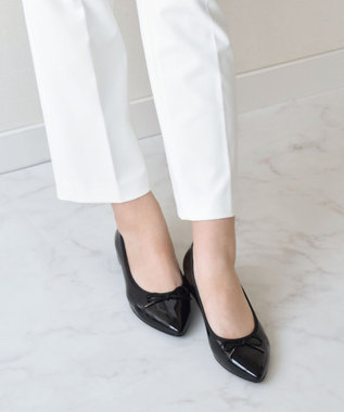 Bridget Birkin 【Bridget Birkin】ポインテッドリボンレインフラットパンプス