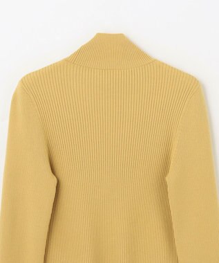 GRACE CONTINENTAL ビジューリブニットトップ イエロー