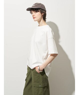 AMERICAN HOLIC 接触冷感裾ラウンドカットプルオーバー Off White