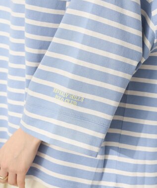 CRAFT STANDARD BOUTIQUE 【別注】BHPC/刺繍ワイドスリーブTEE Border Blue
