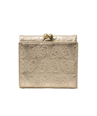 ANNA SUI チェイス 口金二つ折り財布 ゴールド
