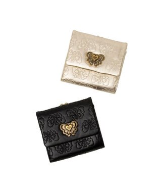 ANNA SUI チェイス 口金二つ折り財布 ゴールド