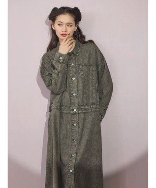 Green Parks ■ＥＳＣＡＲ　デニムジャケットワンピース Brown