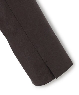 ICB 【洗える】プロヴィスウールツイル テーラードジャケット チャコール系