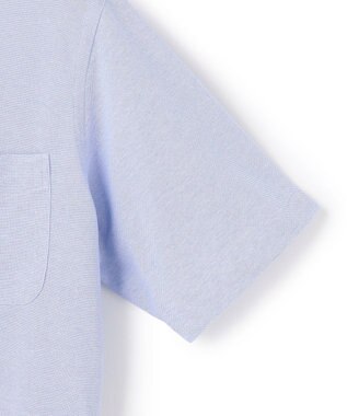 J.PRESS MEN 【KING SIZE】【吸水速乾 / 抗菌防臭 / 遮熱 / 防シワ】【J.PRESS OXFORD JERSEY】カノコインレイ半袖 シャツ / B.D. サックスブルー系