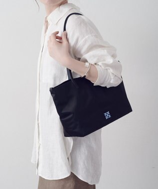 russet バイカラーレザーハンドルトートバッグ(SF-279) Black