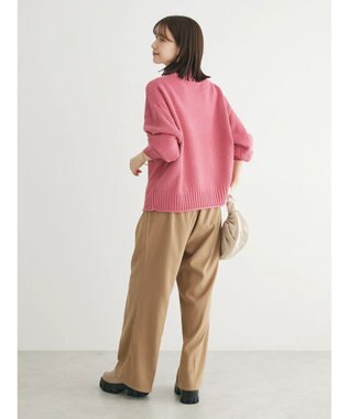 Green Parks 洗える　カノコ編みニットプルオーバー Pink