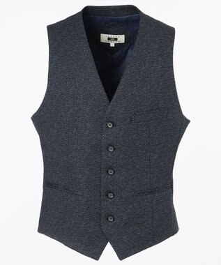 JOSEPH ABBOUD 【キングサイズ】ツィーディジャージー ベスト ブルー系7