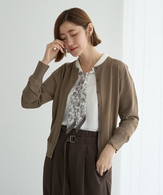 YECCA VECCA 2wayスカーフ付きブラウス Off White