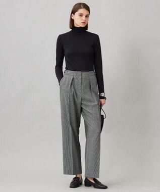 ICB 【洗える】 パウダリーチュール ハイネックトップス ブラック系