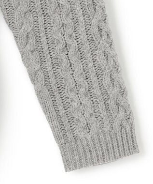 23区 【SLOW/一部店舗限定】アランニット カーディガン ライトグレー系