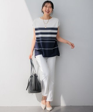 23区 【CLASSY.6月号掲載】雑材ミドル トートバッグ ブラック