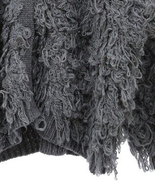 Green Parks フリンジニットカーディガン Gray