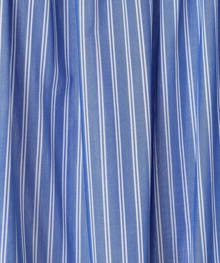 AMERICAN HOLIC イージーケアバックギャザーリボンシャツ Stripe Sax