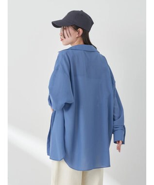 earth music&ecology シアーボーイズライクシャツ Off White