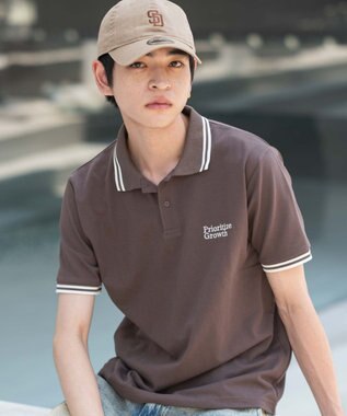 WEGO 【ユニセックス着用ITEM/MLサイズ展開】ワンポイント刺繍カノコポロ（SS） ブラウン