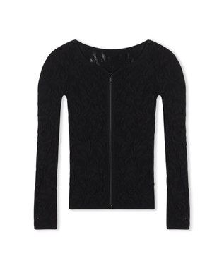 Chacott 【ノーソーイングニット】バレリーナネックジップトップ