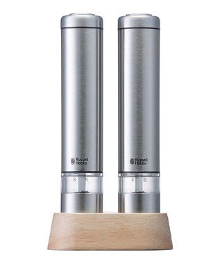YAMATO テーブル＆キッチン 【ラッセルホブス】電動ミル ソルト・ペッパー ミニ  シルバー  7933JP