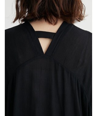 Green Parks Ｉ　レーヨンクレープチュニック Black