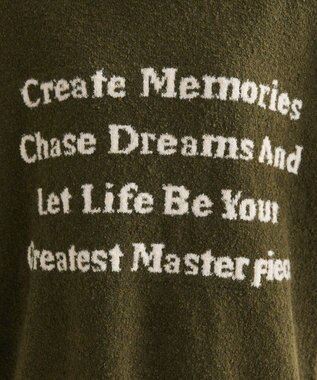 Green Parks ブークレロゴニットチュニック Khaki