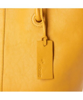 UNBILLION アトランタ ATLANTA / 牛革ハトメあおりトートL イエロー