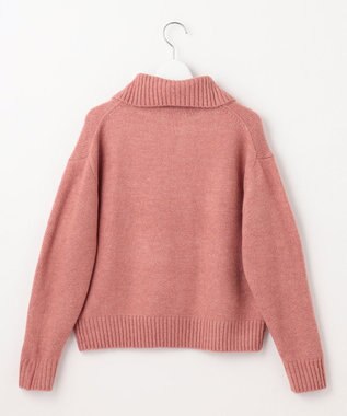 Feroux ハーフジップニット プルオーバー ピンク系