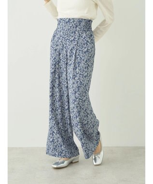 earth music&ecology 隠れウサギ柄パンツ Navy