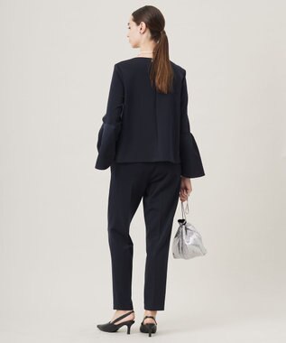 ICB L 【洗える】ミリオーネダンボールニット スティックパンツ ネイビー系