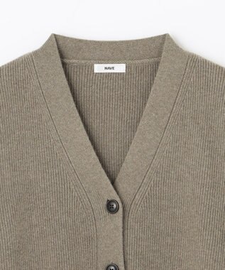NAVE ウールカシミヤカーディガン ライトグリーン系