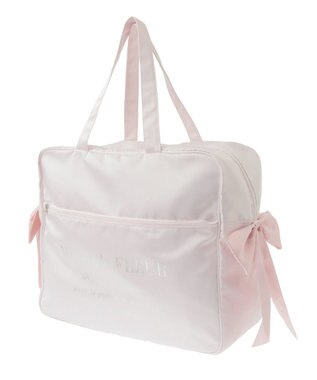 Maison de FLEUR サテンキャリーオンバッグ Pink