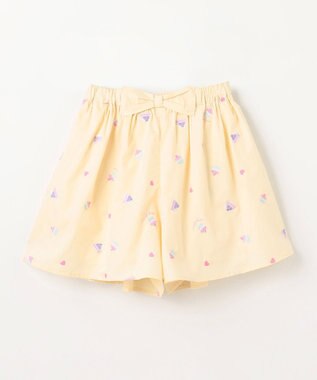 ANY KIDS 総柄刺繍 キュロット エクリュ