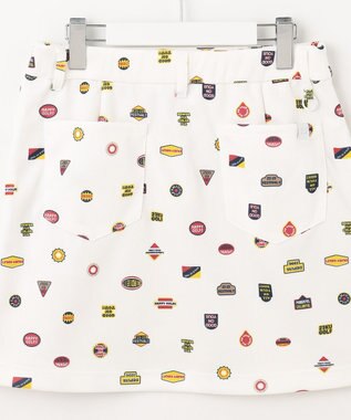 23区GOLF 【WOMEN】【吸水速乾】ステッカープリント スカート ホワイト系5