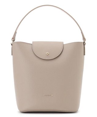 TOCCA PETAL SILHOUETTE LEATHER BAG  レザーバッグ ベージュ系