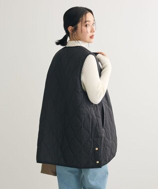 Green Parks キルティングＺＩＰベスト Black